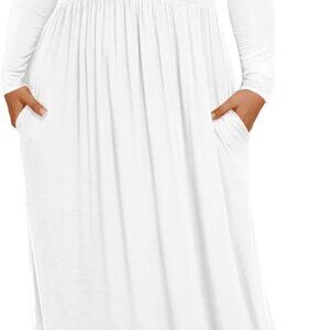 Women's Plus Size Maxi Dresses for Curvy Women Casual Long Dress XL-6XL